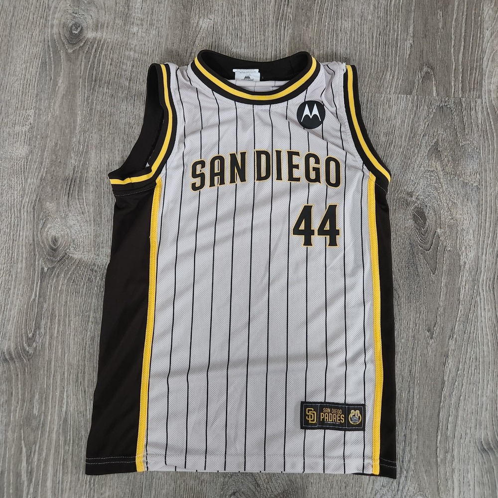 San Diego Padres Joe Musgrove #44 Basketball Style Jersey SGA Youth Size Large